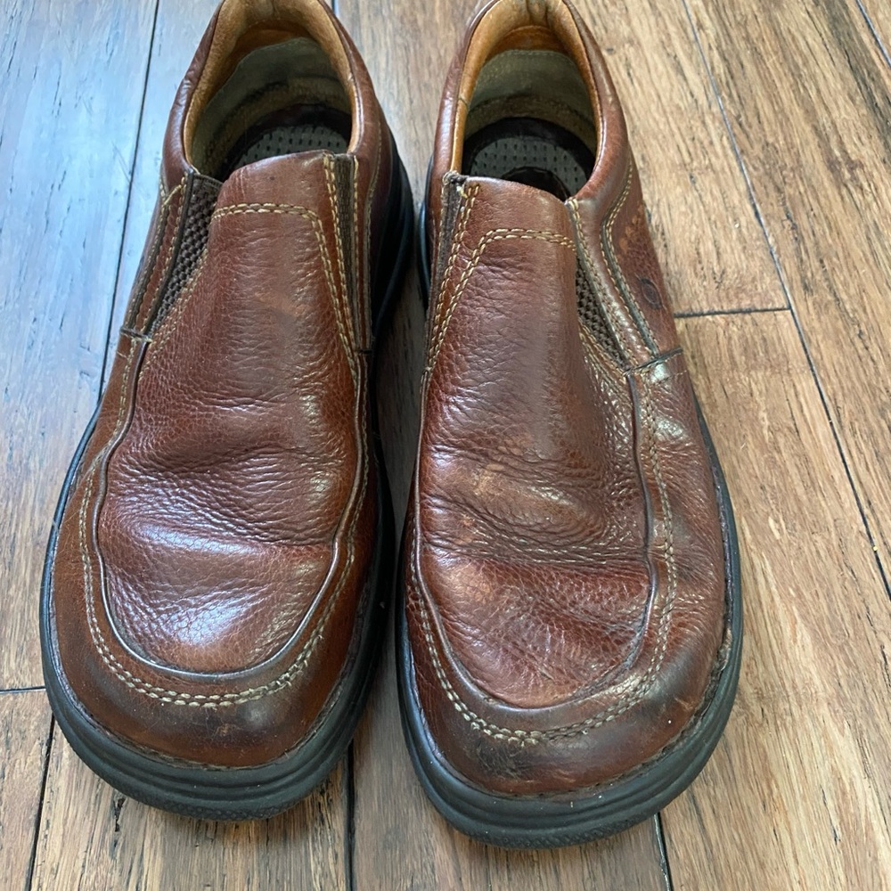 Born Men's Rich Brown Leather Loafers